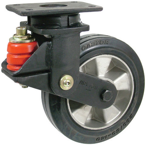 Roulette pivotante - ROSS HANDLING LTD - à platine / amortisseuse / en acier zingué