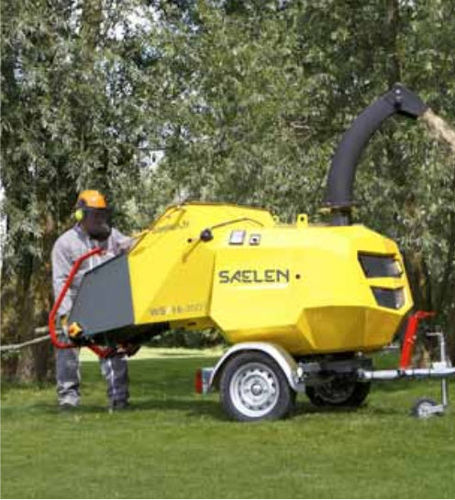 Broyeur de branches sur remorque - SAELEN WS/16-35 DT - Saelen industrie