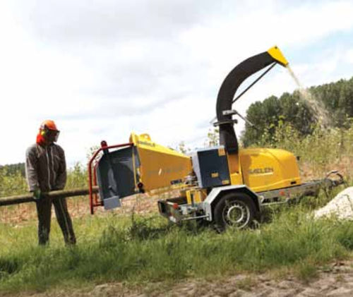 Broyeur de branches sur remorque - 22SAELEN WS/18-35D - Saelen industrie