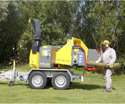 Broyeur de branches sur remorque - SAELEN WS/23-75DT - Saelen industrie