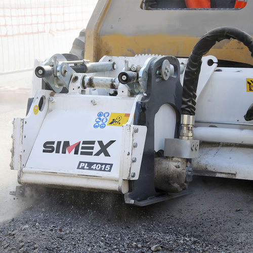 Fraiseuse à froid pour chargeuse compacte - PL 40.15 - Simex S.r.l - compacte / pour asphalte