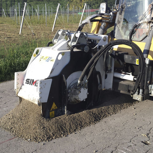 Fraiseuse à froid pour chargeuse compacte - PL 40.35 - Simex S.r.l - compacte / pour asphalte