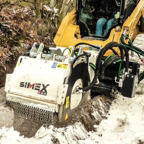 Fraiseuse à froid pour chargeuse compacte - PL 60.25 - Simex S.r.l - compacte / pour asphalte