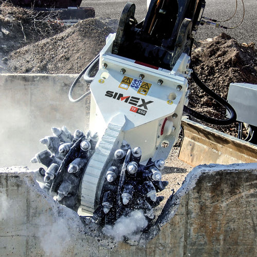 Fraise de havage hydraulique pour excavatrice - TF 850 - Simex S.r.l