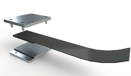 Plaque de bridage en enduit - XL series  - Keiper GmbH & Co.KG - en acier / d'aluminium / en acier inox
