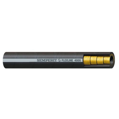 Tuyau flexible hydraulique - FLEXLINE 4000 - Semperflex - en caoutchouc synthétique / résistant à l'abrasion / à spirale métallique