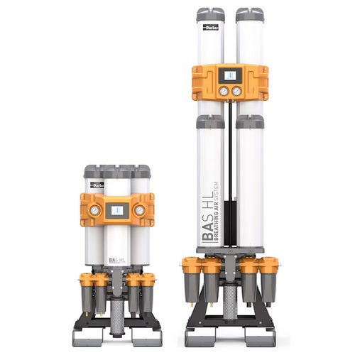 Purificateur de gaz de CO2 - BAS series - Parker Gas Separation and Filtration Division EMEA - au sol