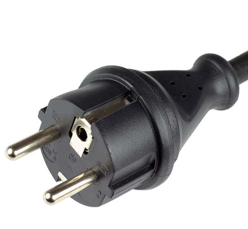 Fiche électrique résistante aux éclaboussures - M08B  - Müller Plastik GmbH - IP44 / 2 pôles / type schuko