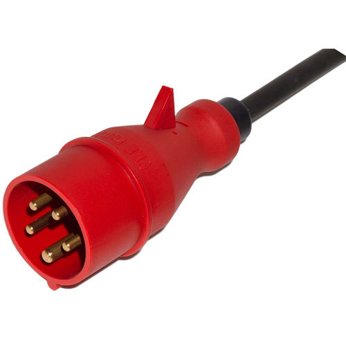 Fiche électrique IP44 - M016. Series - Müller Plastik GmbH - pour usage intensif / 5 pôles / triphasée