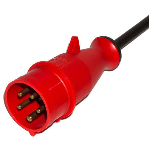 Fiche électrique IP44 - M016.6.P shell - Müller Plastik GmbH - 5 pôles / triphasée / CEE