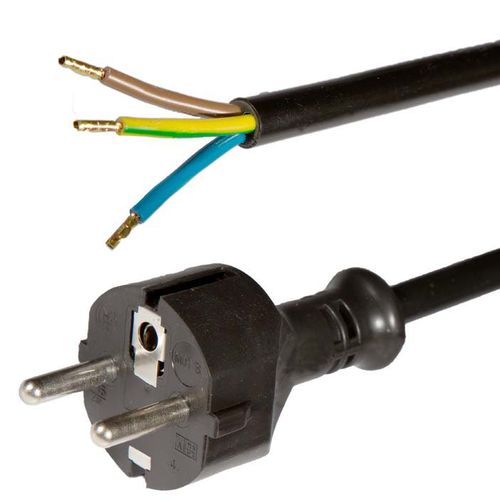 Cordon électrique avec fiche - 2311, 2312, 2321, 2322 Series - Müller Plastik GmbH