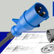Fiche électrique IP44 - M220.6 - Müller Plastik GmbH - résistante aux éclaboussures / 3 pôles / CEE