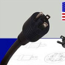 Fiche électrique NEMA - M09US-Z - Müller Plastik GmbH - 3 pôles / pour l'automobile