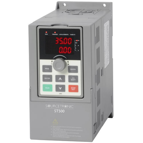 Variateur de fréquence monophasé - ST500 230V - Sourcetronic GmbH - à affichage digital / Modbus / à montage sur rail DIN