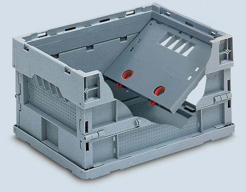 Caisse-palette en plastique - RAKO 34-43xx series - Engels Manutention et Environnement - à jupe pliante