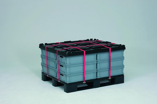 Palette en plastique - P1210 series - Engels Manutention et Environnement - Euro / de stockage / avec couvercle