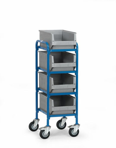 Chariot de stockage - max. 1 420 x 740 x 1 530 mm  - Engels Manutention et Environnement - de manutention / en métal / à étagères