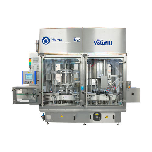 Remplisseuse capsuleuse automatique - Volufill - Hema Filling - de flacons / monobloc / rotative