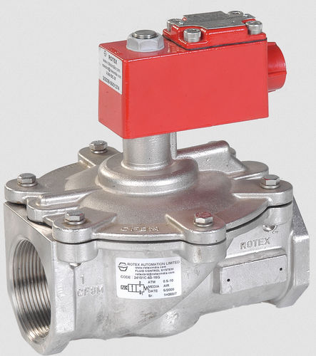 Électrovanne à commande assistée - 24201 - Rotex Automation Limited - 2 voies / NO / pour eau
