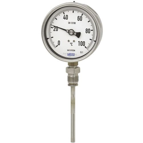 Thermomètre à dilatation de gaz à bulbe - 73 series - WIKA Alexander Wiegand SE & Co. KG - à cadran / IP65 / à insertion