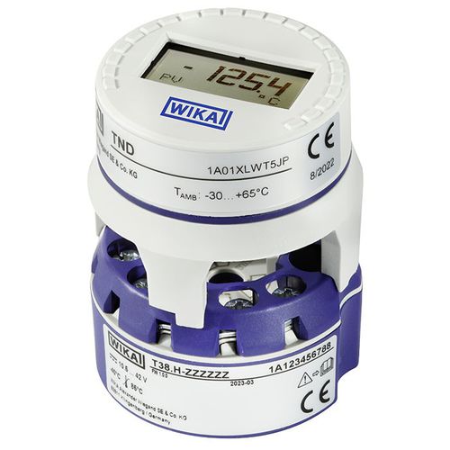 Transmetteur de température sur rail DIN - T38 - WIKA Alexander Wiegand SE & Co. KG - thermocouple / 2 fils / 3 fils