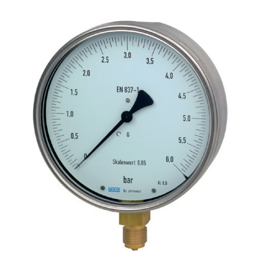 Manomètre analogique - 312.20 - WIKA Alexander Wiegand SE & Co. KG - fileté / en acier inoxydable / à tube de Bourdon