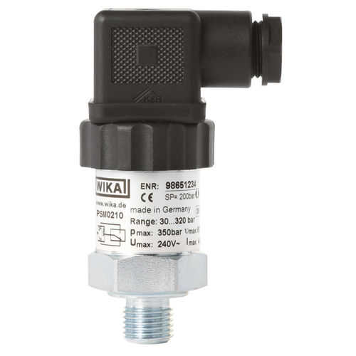 Pressostat à piston - PSM02 - WIKA Alexander Wiegand SE & Co. KG - à membrane / connecteur M12 / sur rail DIN