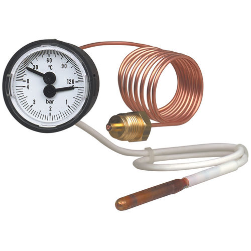 Thermo-manomètre différentiel - MFT.30.0 series - WIKA Alexander Wiegand SE & Co. KG - à cadran / montage arrière / G 1/4
