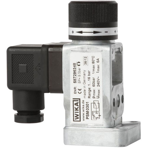 Pressostat à piston - PSM03 - WIKA Alexander Wiegand SE & Co. KG - à membrane / connecteur M12 / sur rail DIN