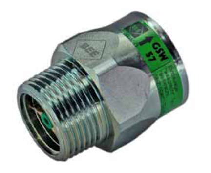Clapet de sur-débit femelle - GSW57 series - G. Bee GmbH - industriel / à ressort