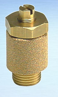Silencieux de régulation de débit - DRSCHD series - G. Bee GmbH - pour électrovanne / en bronze