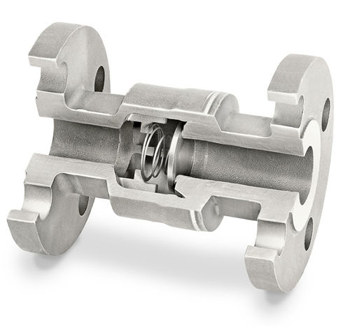 Clapet anti-retour à disque - DLC® - DFT Inc. - pour gaz / à bride / d'arrêt