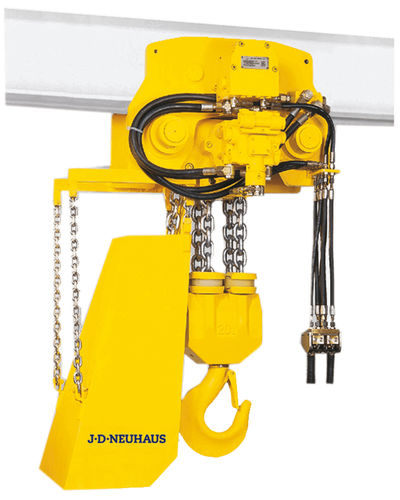 Palan hydraulique à chaîne - J.D. Neuhaus - pour usage intensif / pour la manutention
