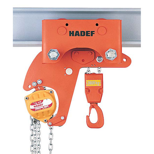 Palan à chaîne manuel - 28/12 HR - HADEF - à hauteur perdue / avec chariot
