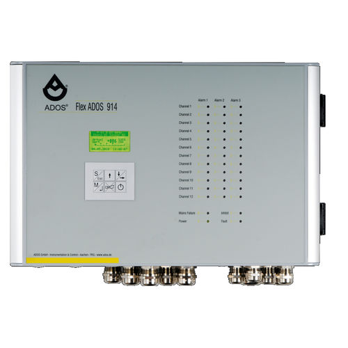 Centrale de détection de gaz affichage LCD - FlexADOS 914 MED - ADOS GmbH, Mess- und Regeltechnik - multicanaux