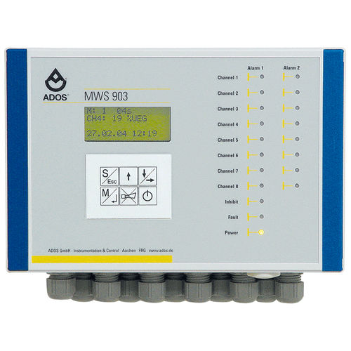 Centrale de détection de gaz multicanaux - MWS 903 - ADOS GmbH, Mess- und Regeltechnik