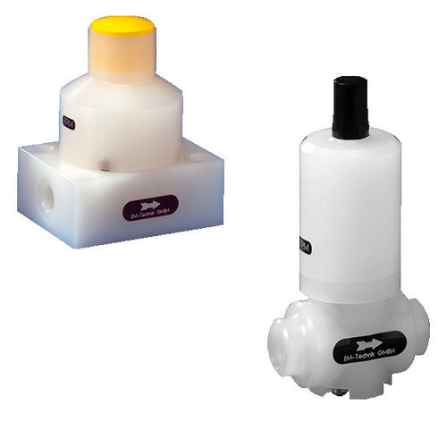 Régulateur de pression pour eau - 5D - EM-Technik GmbH - pour produits chimiques / à membrane / en PTFE