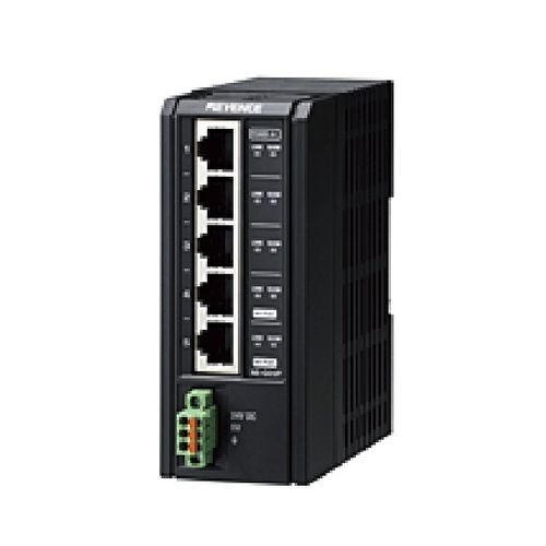 Commutateur Ethernet administrable - NE series - KEYENCE - 5 ports / industriel