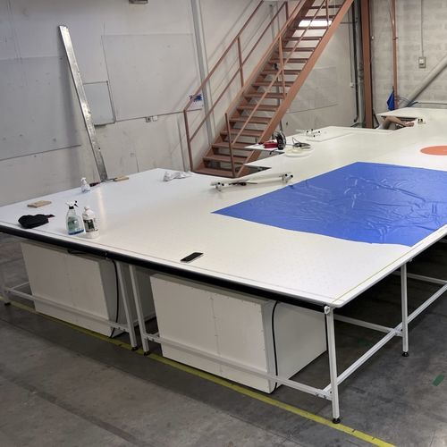 Table de coupe de tissus - SODIFA ESCA - à coussin d'air