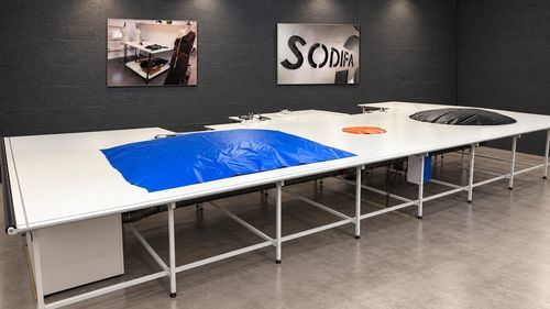 Table de coupe de tissus - SODIFA ESCA - à coussin d'air