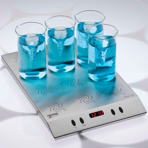 Agitateur magnétique de laboratoire - MIX 12 XL - 2mag AG - numérique / pour béchers / pour applications médicales