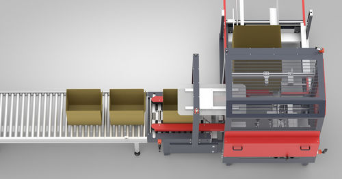 Formeuse de carton automatique - BE series - DNC - colle thermofusible / ruban adhésif / pour l'agroalimentaire