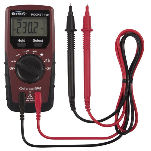 Multimètre numérique - TESTBOY Pocket 100 - Testboy - de poche / 600 V / CAT III