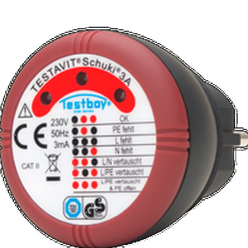 Testeur électrique - TESTAVIT SCHUKI 3A - Testboy - pour prise de courant / portable