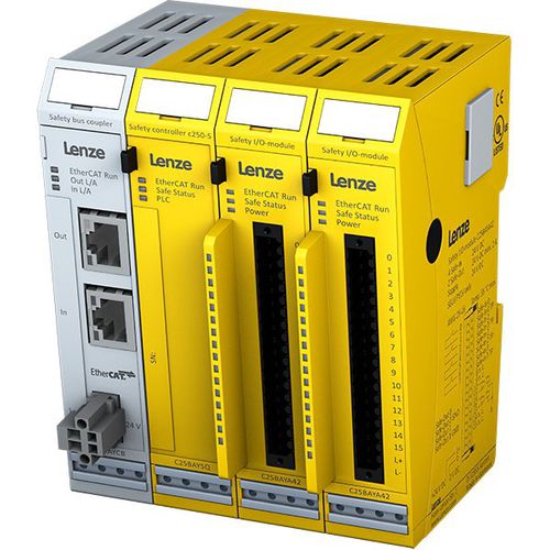 Module d'E/S de sécurité - c250-S - Lenze SE - analogique / EtherCAT / à 32 entrées numériques