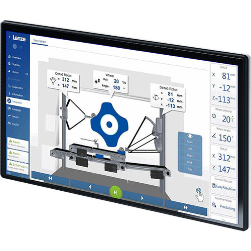Moniteur à écran tactile multi-points - v200-C - Lenze SE - numérique / de protection / pour contrôle en ligne