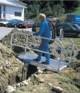 Passerelle piétonne en aluminium - max. 900 kg - Mauderer Alutechnik