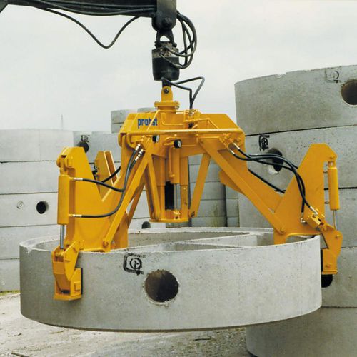 Pince hydraulique pour chariot élévateur - RKG series - Probst GmbH - pour éléments de regard