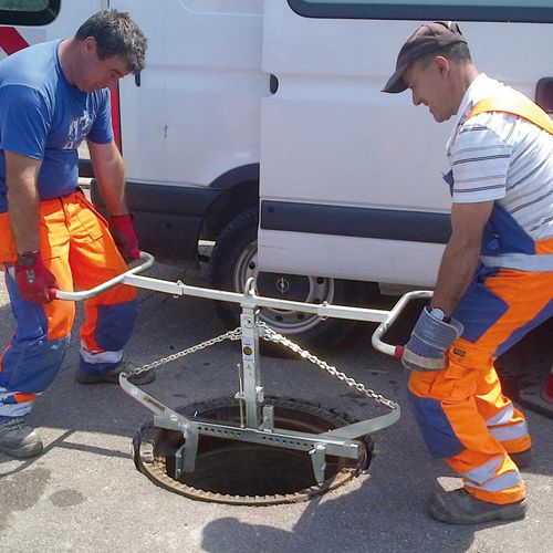 Pince de manutention de plaques d'égouts - SRZ-M - Probst GmbH - de réparation