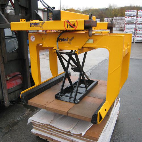 Pince hydraulique pour chariot élévateur - STAZ-SLC - Probst GmbH - de pose de pavés